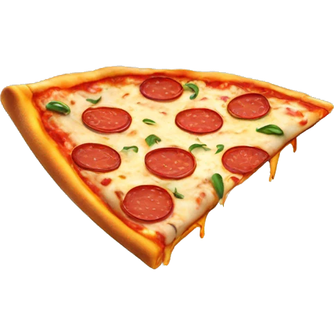 Pizza slice partying emoji