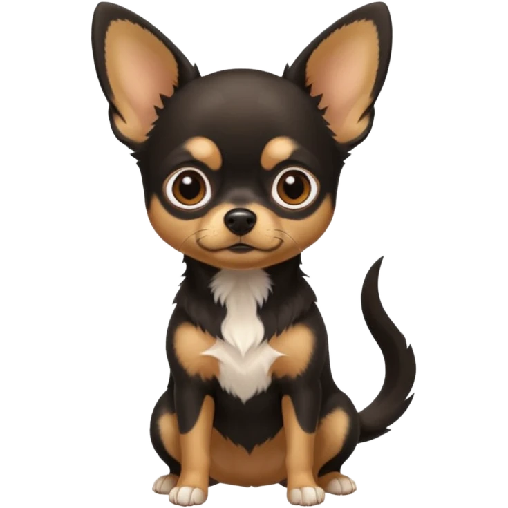 Black and tan chihuahua emoji
