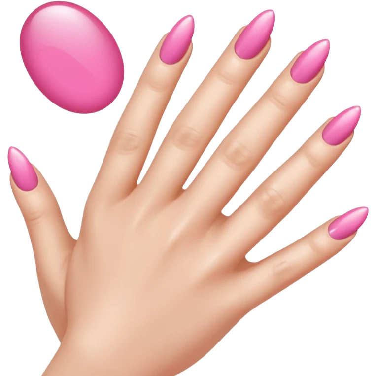 Pink nails emoji
