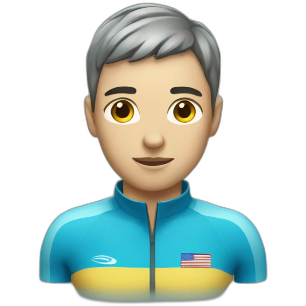 professional swimmer in a starting position emoji