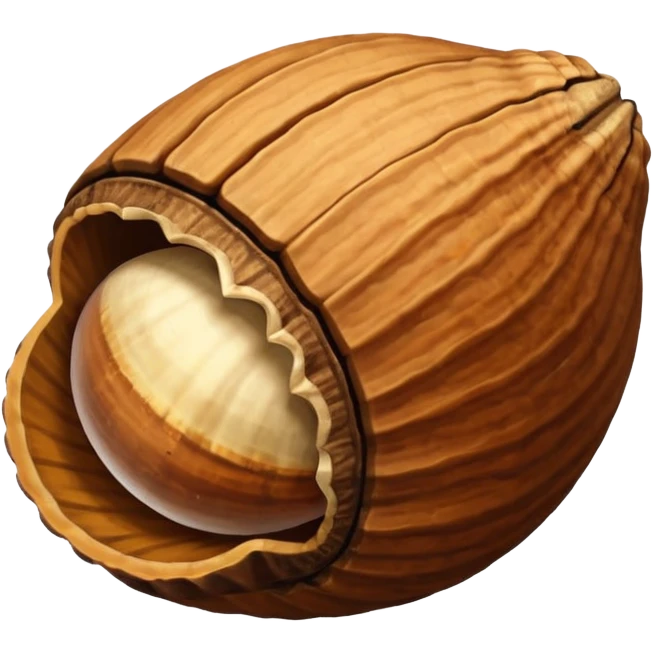 nut with shell emoji