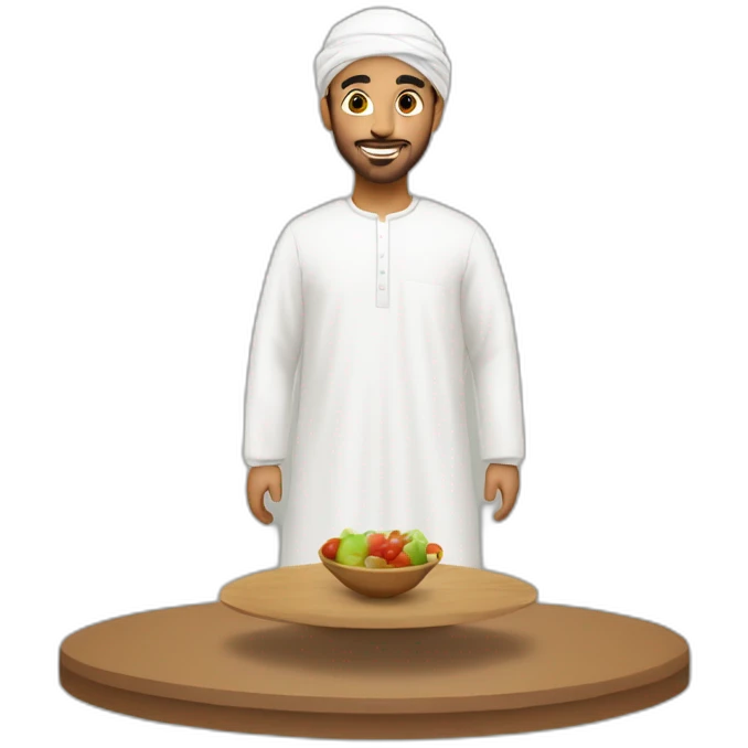 Man wearing omani dishdasha emoji