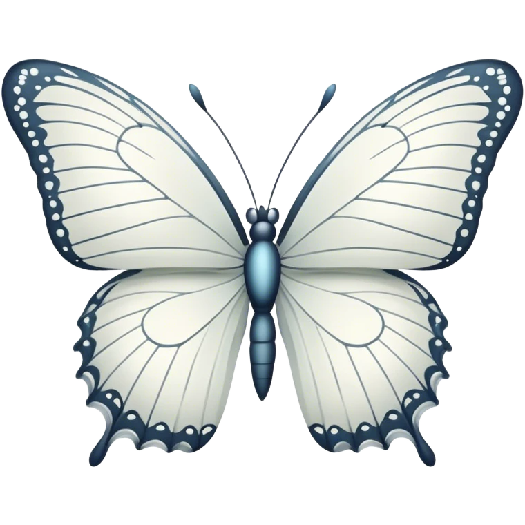 white butterfly  emoji
