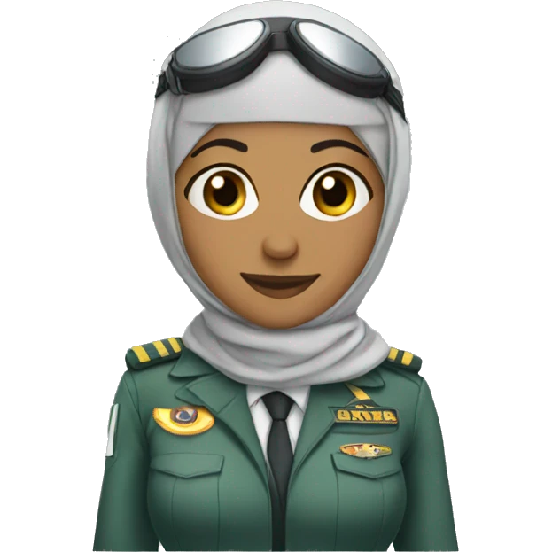 Pilot With Hijab emoji