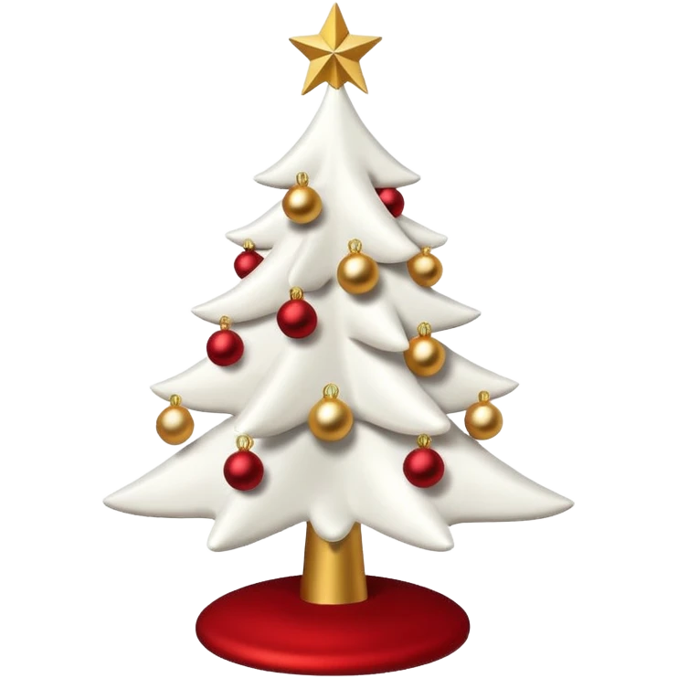 White Christmas tree emoji