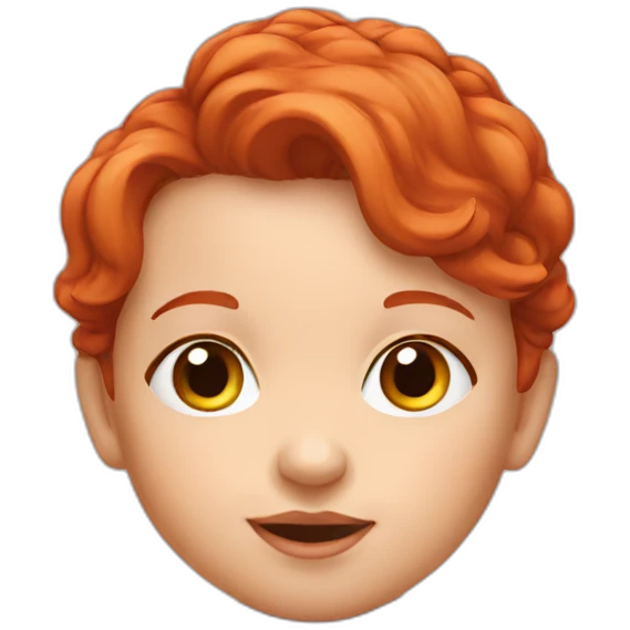 redhead infant emoji