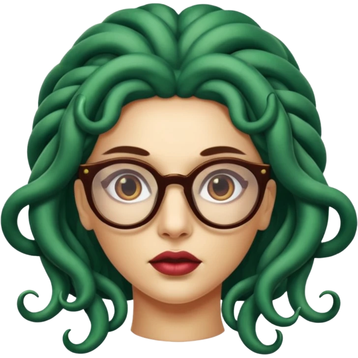 Medusa Versace with glasses  emoji