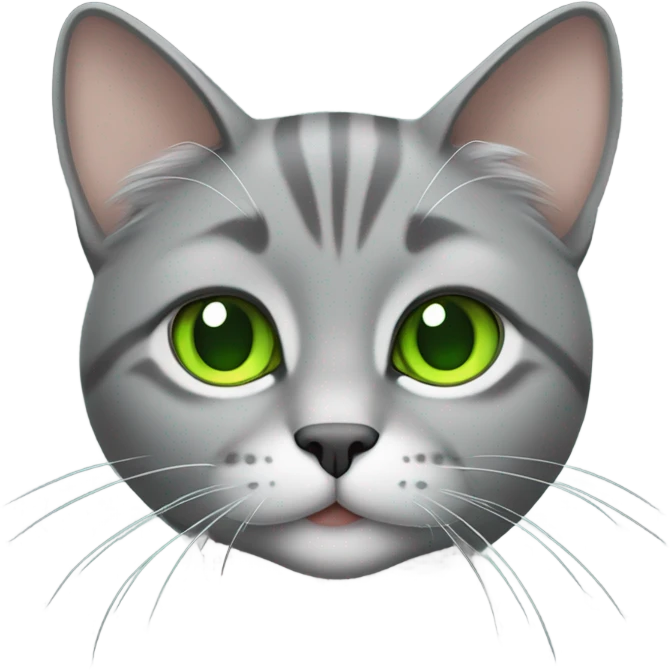 Gray cat emoji
