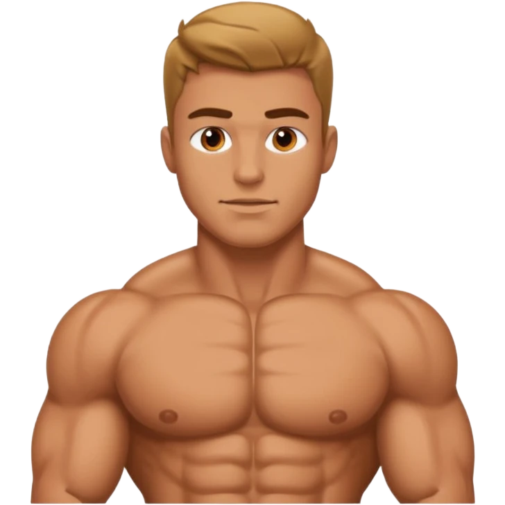 Guy with muscle emoji