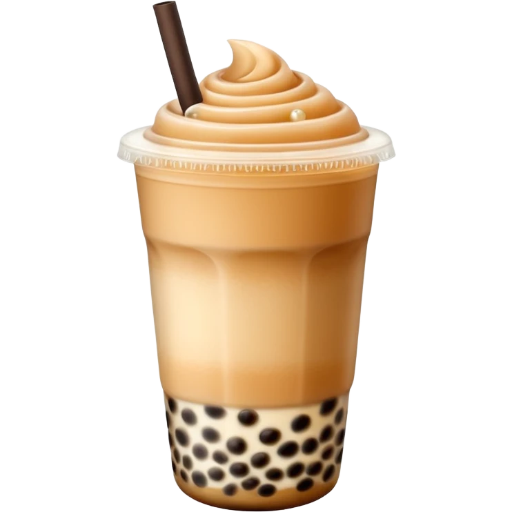 Bubble tea coffee emoji
