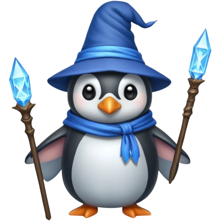 Penguin Wizard emoji