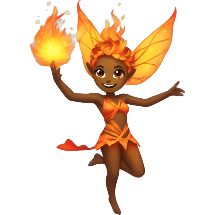 Fire dancing faerie  emoji