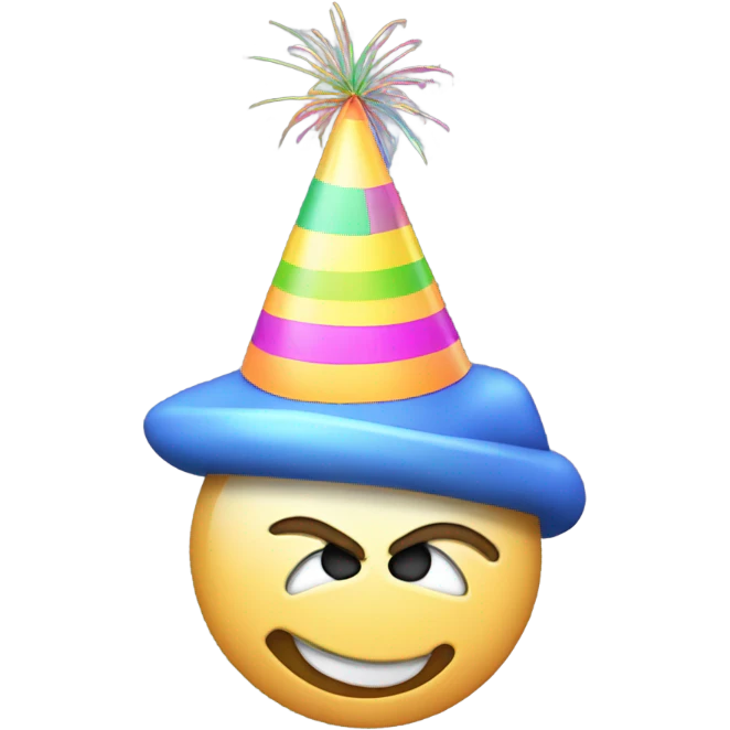 Butt with a party hat emoji
