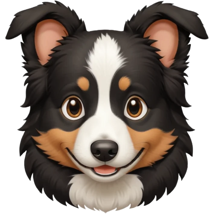 smille black bordercollie emoji
