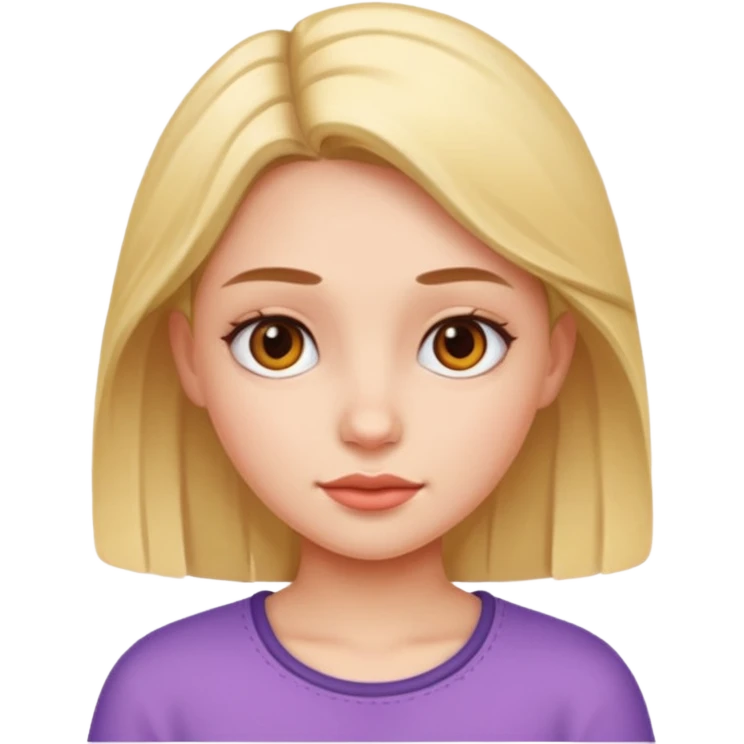 Una ragazza emoji