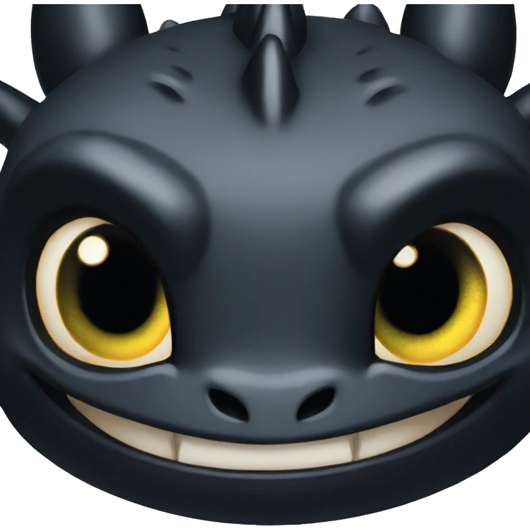 head of toothless from httyd emoji