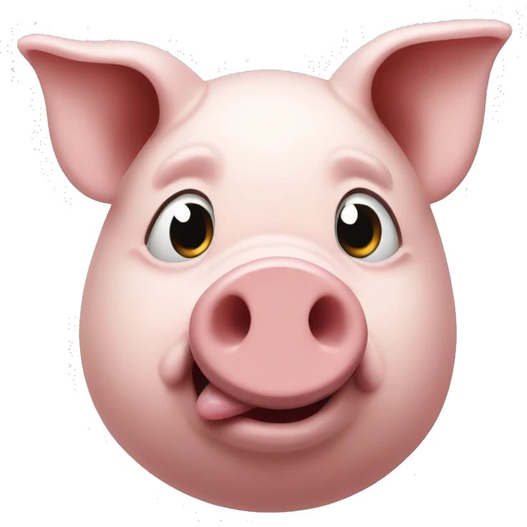 Pig with question mark  emoji