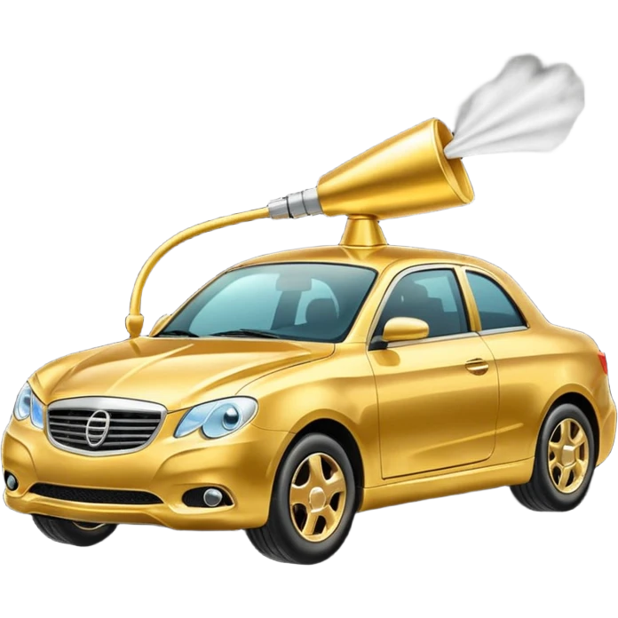 Golden Car paint Sprayer emoji