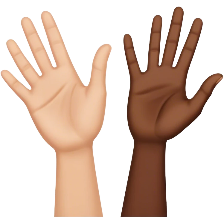 palms clapping another's hand
 emoji