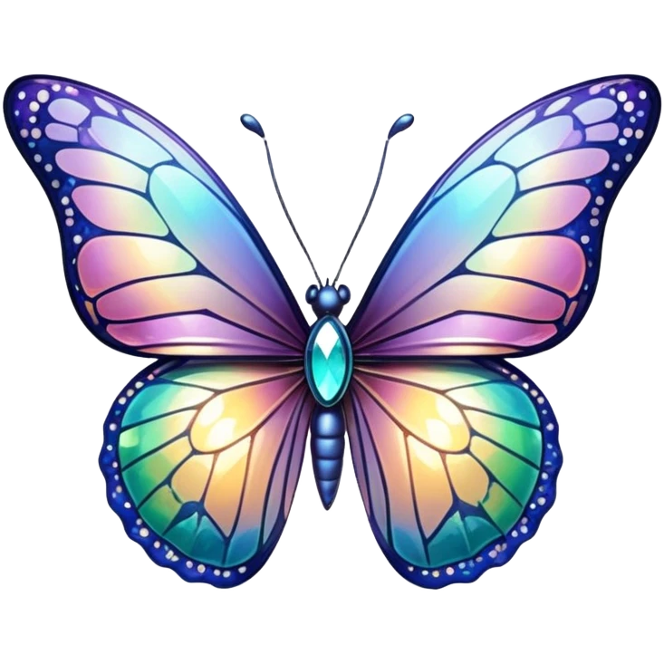 butterfly jewel emoji