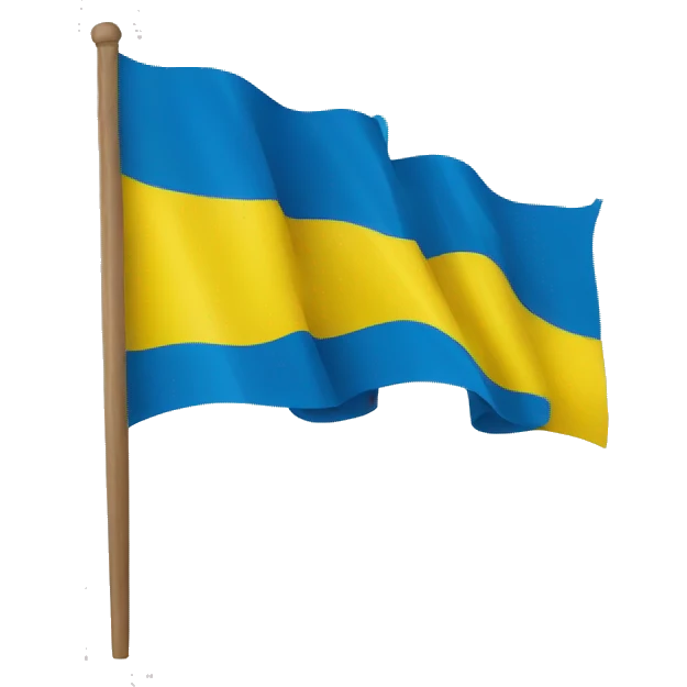 flag of Ukraine with the coat of arms of Ukraine   emoji