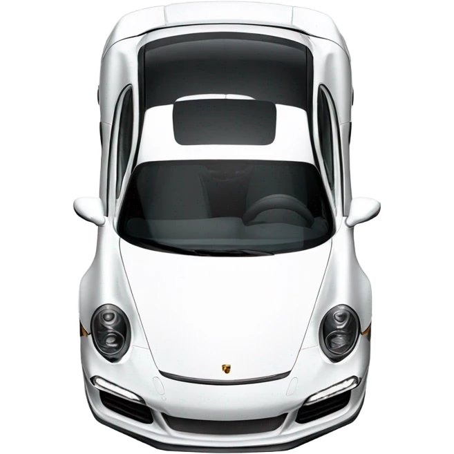 white new Porsche 911  emoji