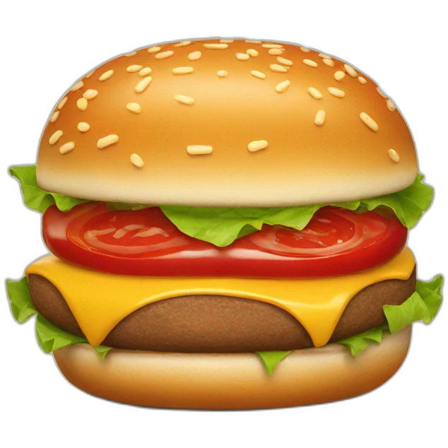burger with ketchup emoji
