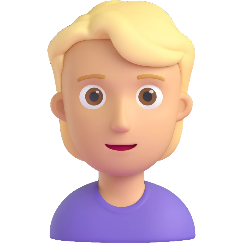 blond guy emoji