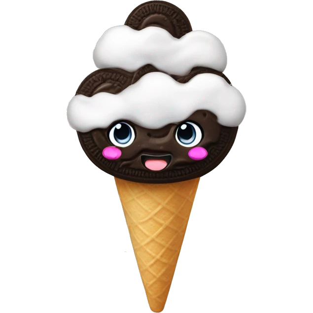 Oreo ice cream  emoji