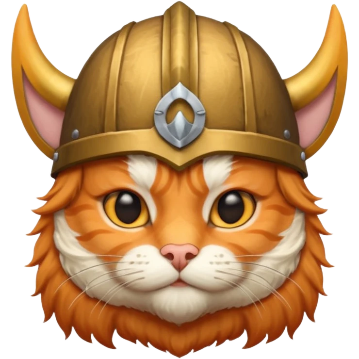 cat with viking helmet emoji