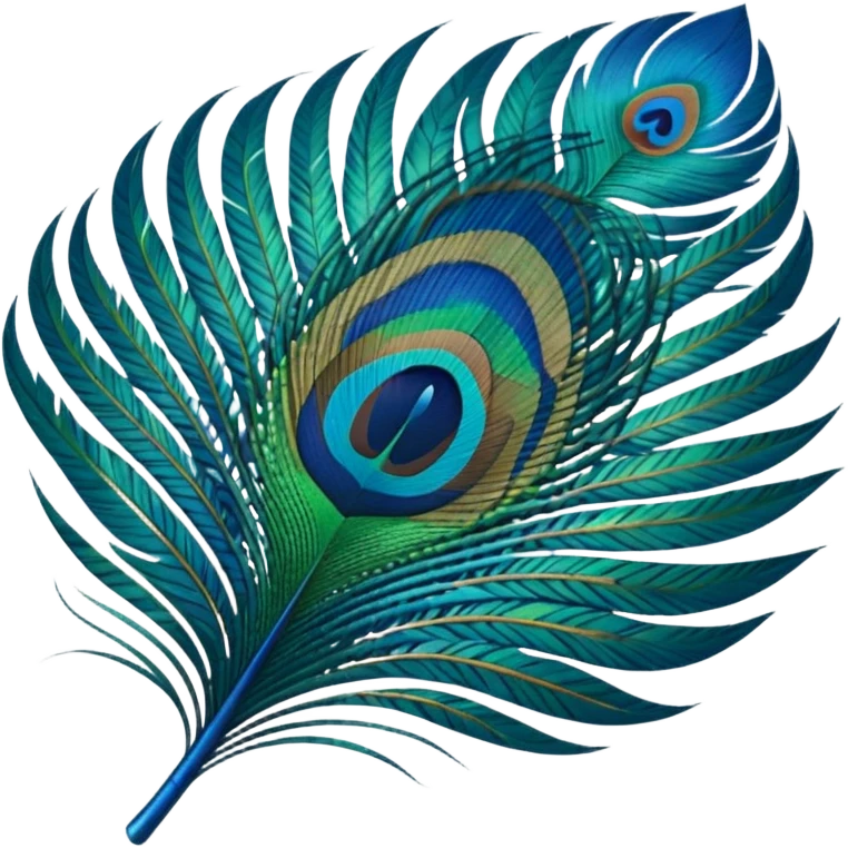 Make an peacock feather emoji emoji