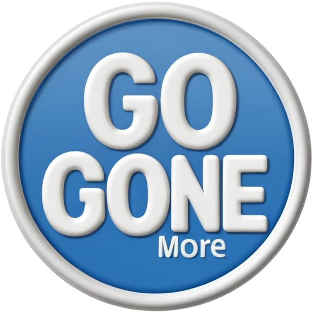 A PVC patch showing the words "GO ONE MORE" emoji