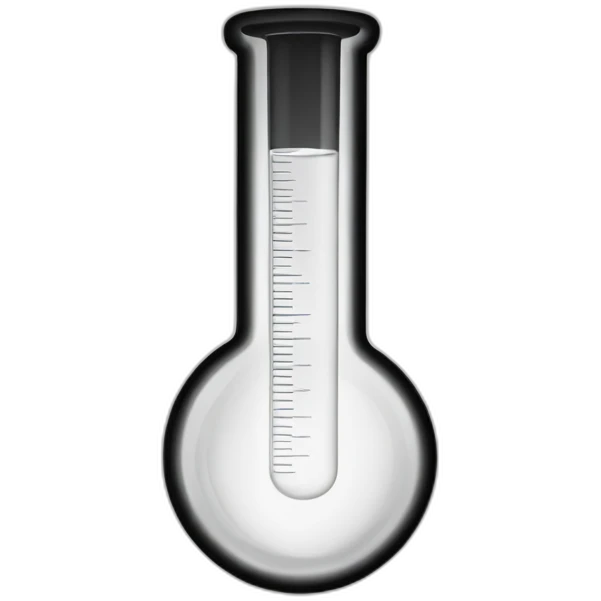 black white chemistry pictogram test tube emoji
