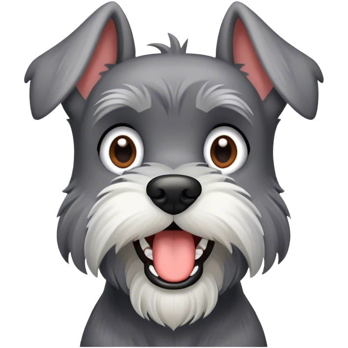 Schnauzer barking  emoji