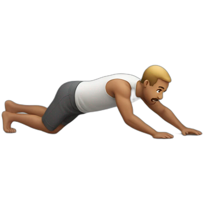 man run on all fours emoji