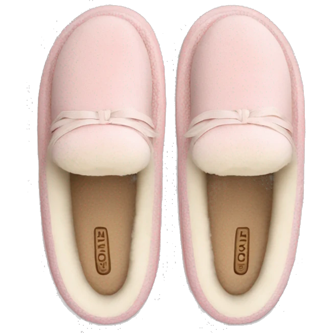 light pink UGG Tasman slippers emoji