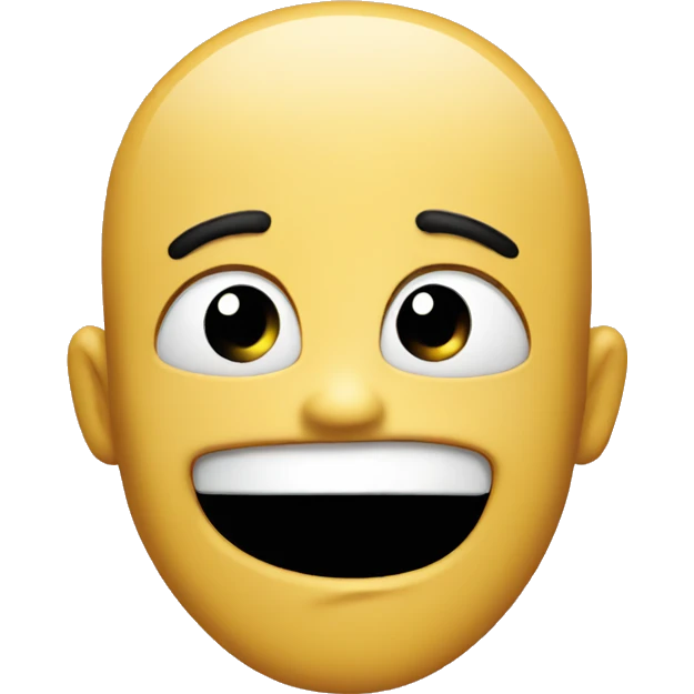 Smile with confuse emoji