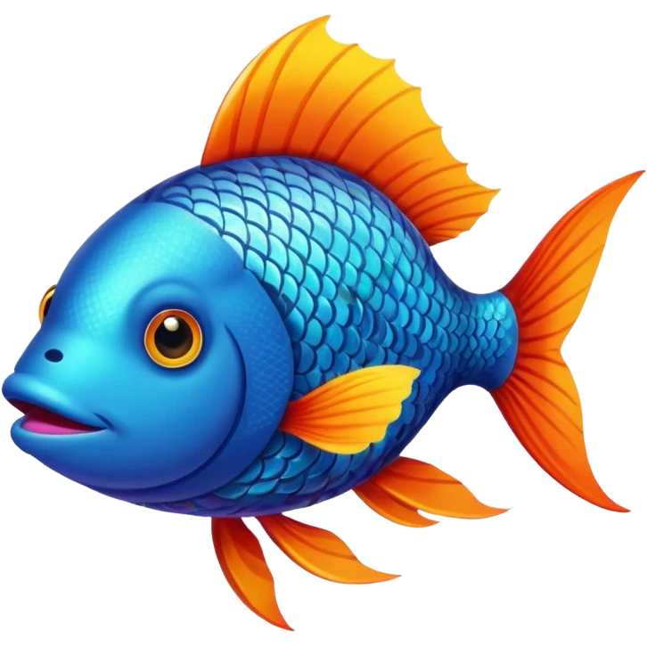 Fly high fish emoji