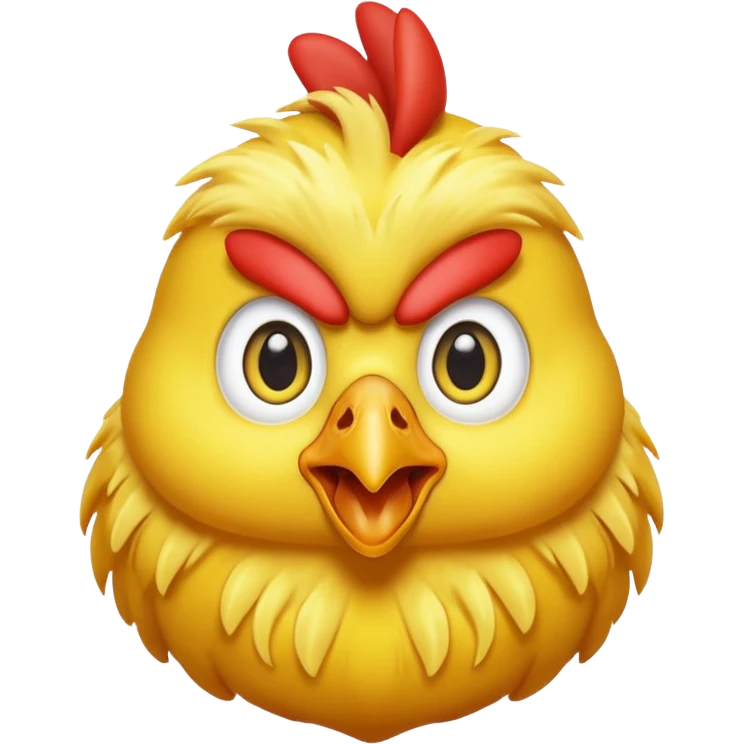 Shocked chicken emoji emoji
