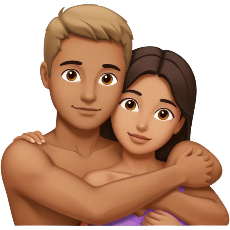 Man and woman cuddling emoji