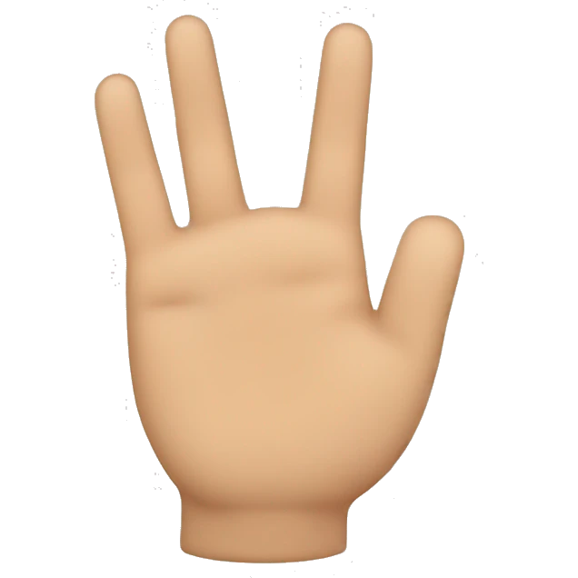 Mano con dedo medio extendido emoji