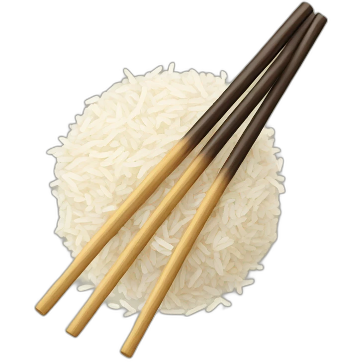 chopsticks in rice emoji