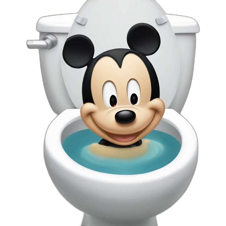 Mickey au toilet emoji