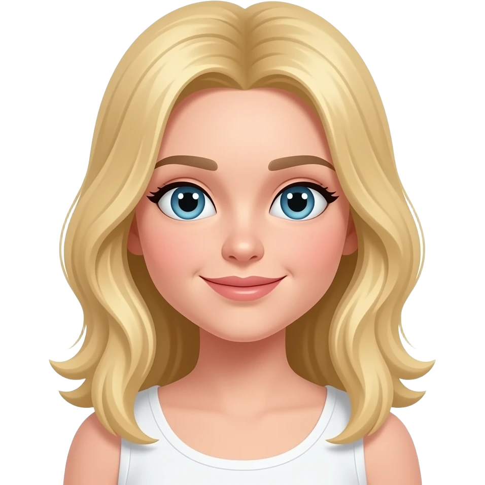 blondy girl emoji