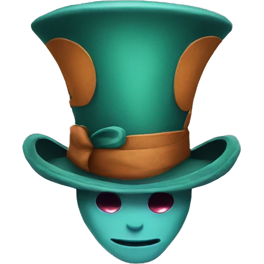 Mad Hatter hat emoji