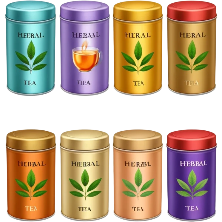 Herbal Tea Tins emoji