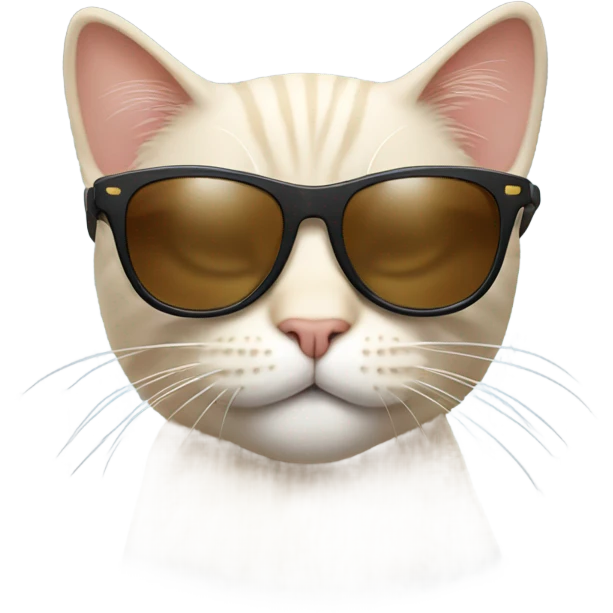 Cat with sunglasses emoji