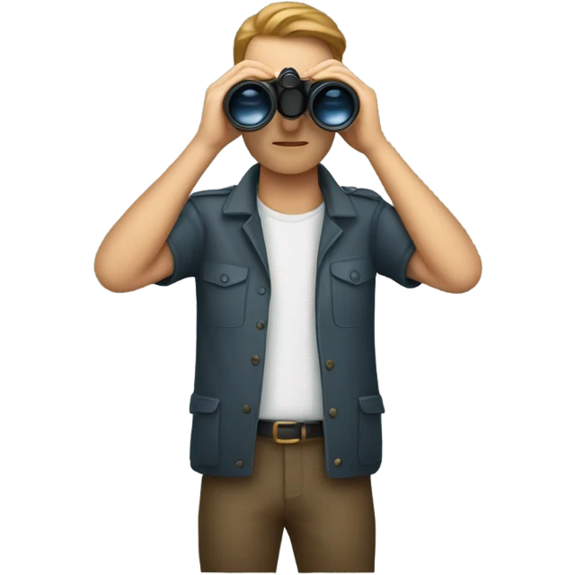 Me with binoculars  emoji