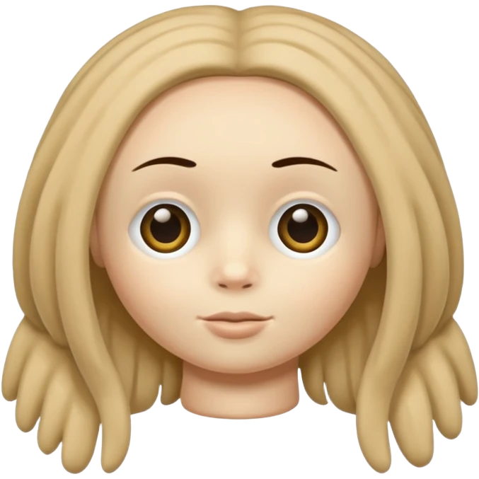 rag doll with button eyes emoji