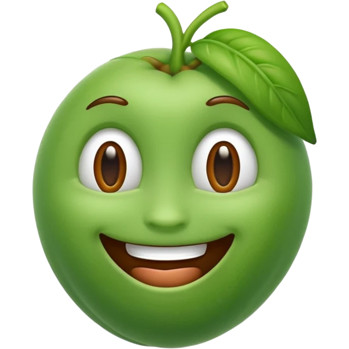 1 poroto con cara emoji